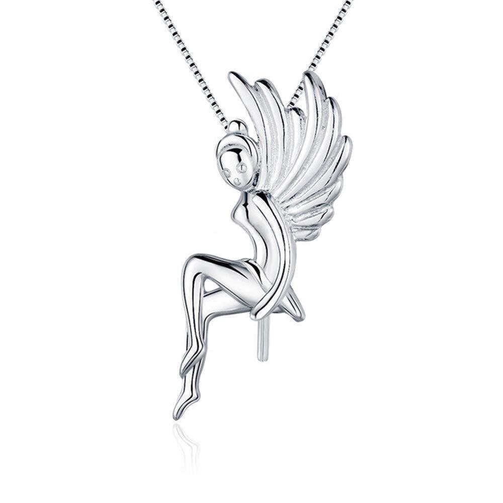 8860 Sterling Silver Fairy Bail Pin Pendant Fitting for Pearl Jewelry